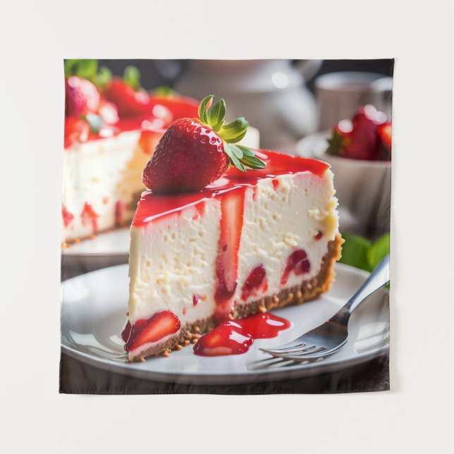 Strawberry Cheesecake Tapestry (Front)