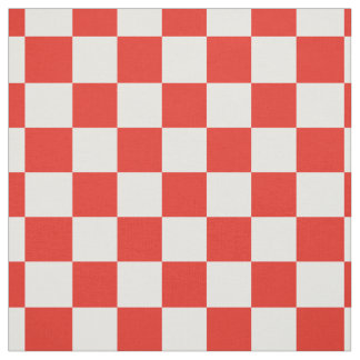 Strawberry Chequerboard in Red & Ivory Coordinated Fabric