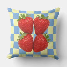 Strawberry Chequerboard Outdoor Patio