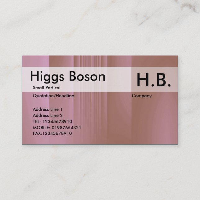 Strawberry Chocolate Business Card (Front)