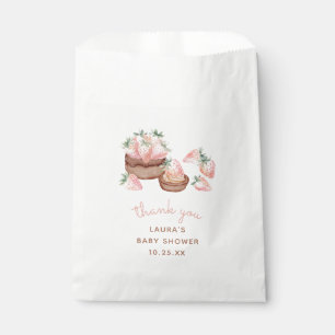 Strawberry Chocolate Cake Berry Sweet Baby Shower Favour Bags