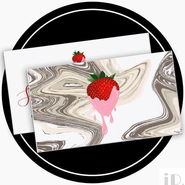 strawberry chocolate strawberry swirls card (Creator Uploaded)
