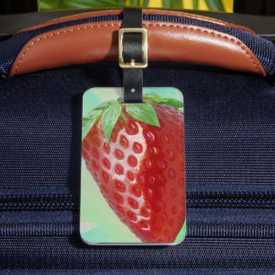 Strawberry Clos-Up Luggage Tag