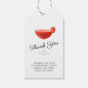 Strawberry Cocktail Party Gift Tags
