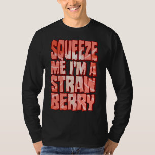 Strawberry Costume Funny Halloween Fruit Slice Squ T-Shirt