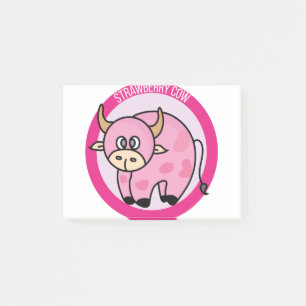 Strawberry Cow Costume Cute Design Ideas Cartoon Post-it Notes