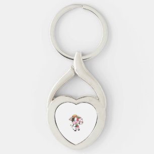Strawberry Cow Kawaii Anime Strawberry Milk _7 Key Ring