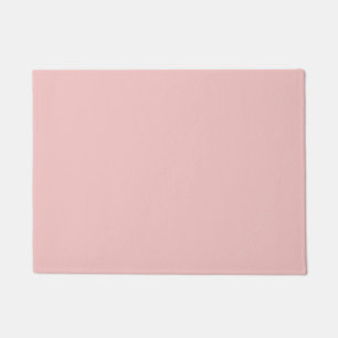 Strawberry Cream Solid Colour Print, Pastel Pink Doormat