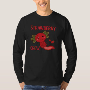 Strawberry Crew Kawaii Axolotl Berry Cute T-Shirt