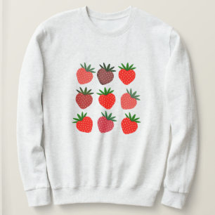 Strawberry Crewneck Kawaii Sweatshirt aesthetic