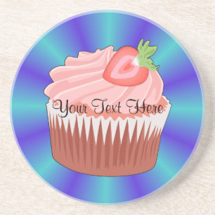 Strawberry Cupcake Coaster