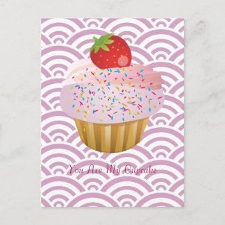 Strawberry Cupcake Postcard