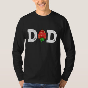 Strawberry Dad Fruit Lover Fruitarian Father's Day T-Shirt