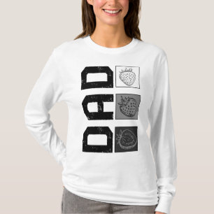 Strawberry Dad Fruit Lover New Dad Father's Day Ve T-Shirt