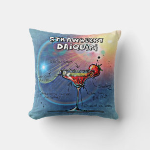 Strawberry Daiquiri (#10 of 12 Drink Recipe Sets)  Cushion