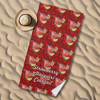 Strawberry Daiquiri Beach Towel