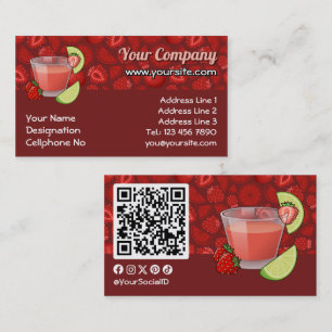 Strawberry Daiquiri Business Card
