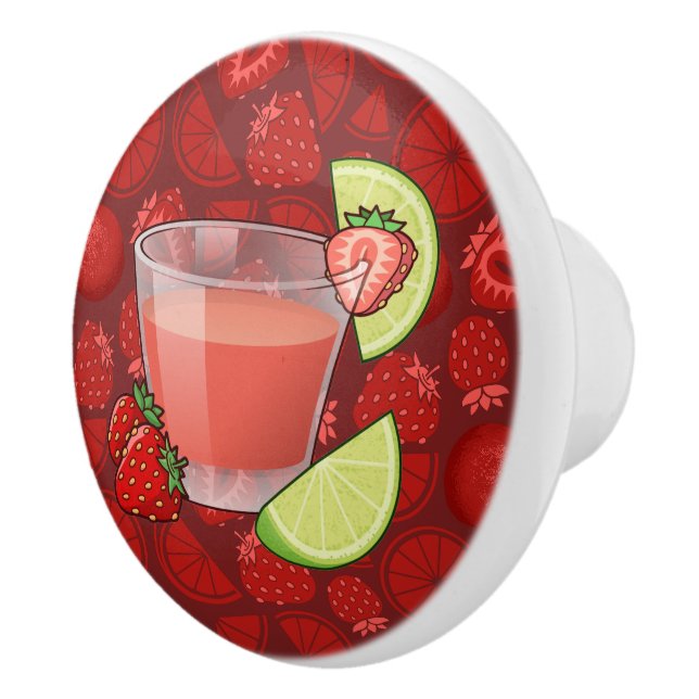 Strawberry Daiquiri Ceramic Knob (Right)