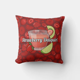 Strawberry Daiquiri Cocktail Cushion