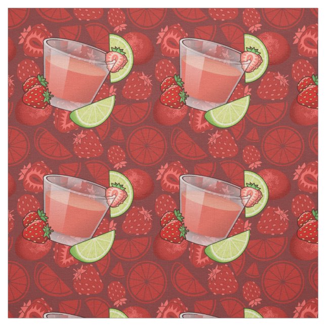 Strawberry Daiquiri Fabric (Swatch)