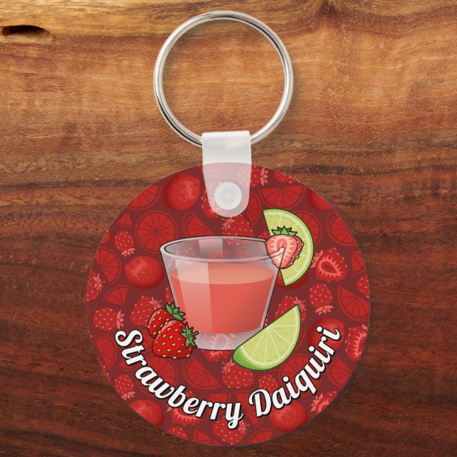 Strawberry Daiquiri Keychain (Front)