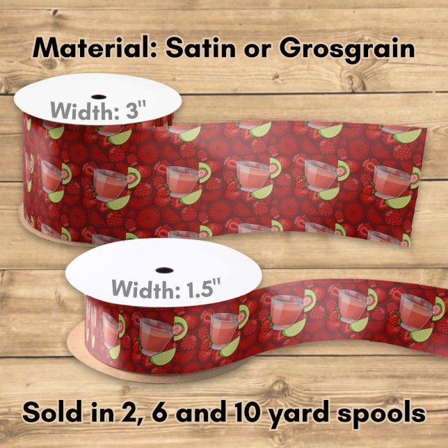 Strawberry Daiquiri Satin Ribbon (Creator Uploaded)
