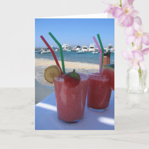 Strawberry Daiquiris at Mykonos - card