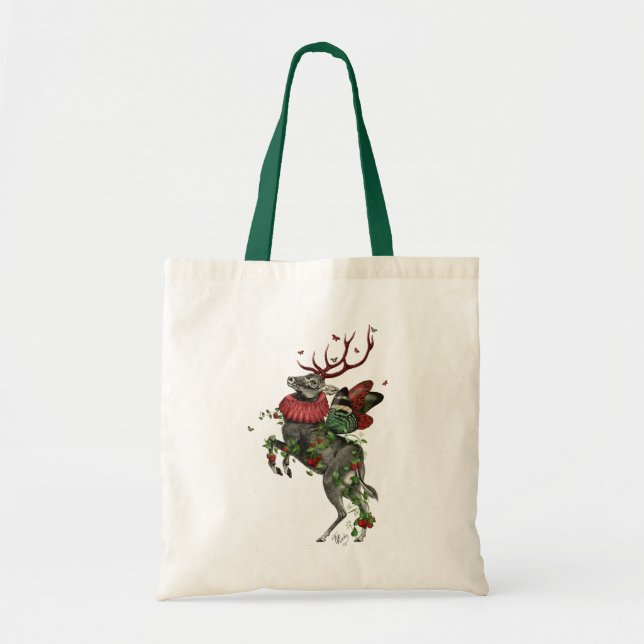 Strawberry Deer Tote Bag (Front)
