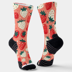 Strawberry Delight Pattern Socks