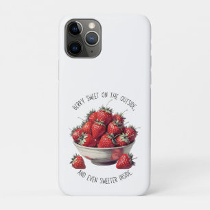 Strawberry Design - Berry Sweeter Inside Case-Mate iPhone Case