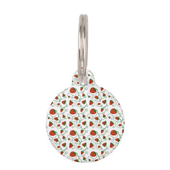 Strawberry  Design Dog Tag (Front)