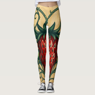 Strawberry Design Leggings