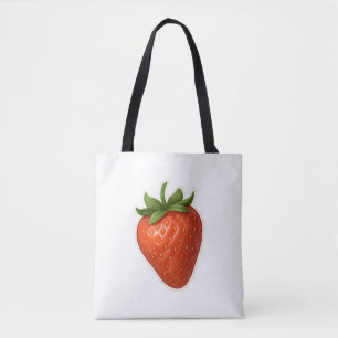 Strawberry Design Tote Bag