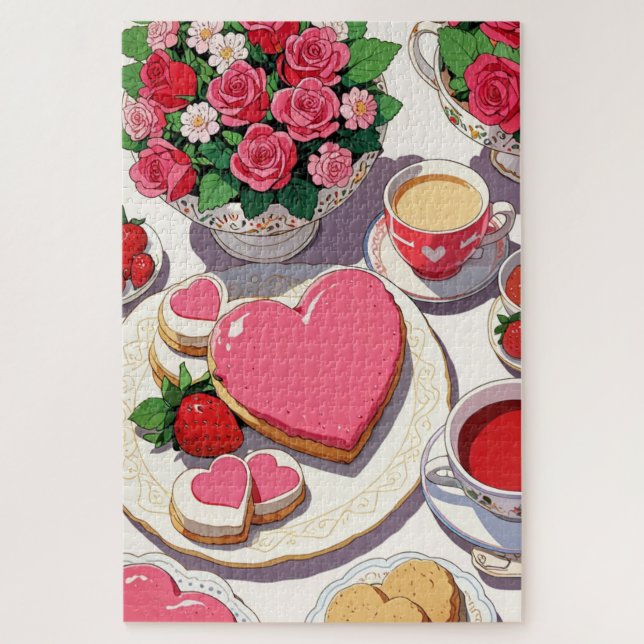 Strawberry dessert Puzzle (Vertical)