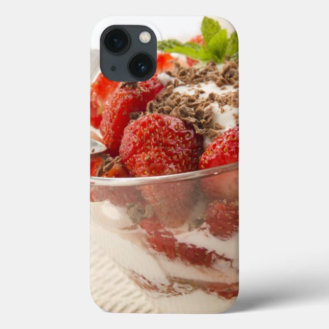 Strawberry Dessert With Fresh Yogurt Case-Mate iPhone Case (Back)