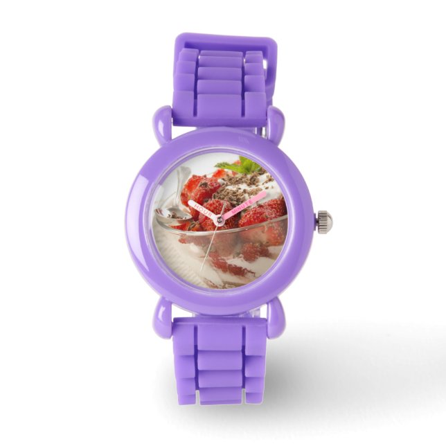 Strawberry Dessert With Fresh Yogurt Watch (Front)