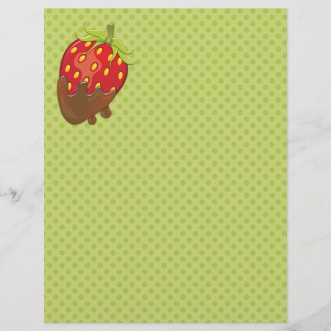 Strawberry dipped in chocolate flyer (Front)