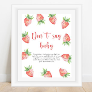 Strawberry - Don't say baby  Poster