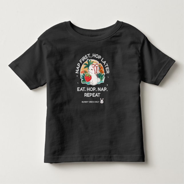 Strawberry Dream Bunny Toddler T-Shirt (Front)