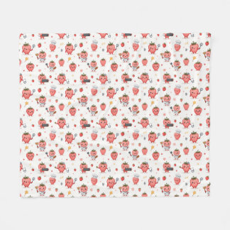 Strawberry Dream Fleece Blanket