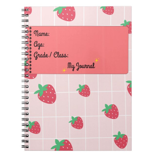 Strawberry Dreams – Aesthetic Journal (Front)
