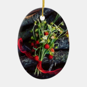 Strawberry Dreams Ceramic Tree Decoration