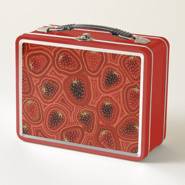 Strawberry Dreams  Metal Lunch Box (Front)