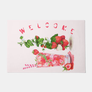 Strawberry Drink Doormat