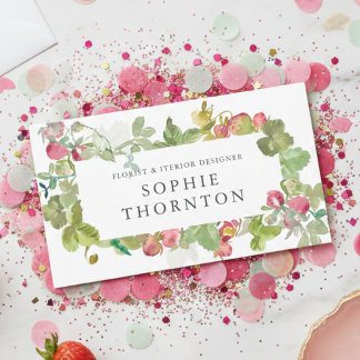 Strawberry elegant  business card
