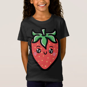 Strawberry Face Berry Fruitarian Strawberries Frui T-Shirt