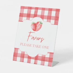 Strawberry Favour Sign   8x10" Strawberry Sign