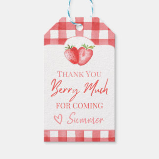 Strawberry Favour Tag | Strawberry Birthday Favour