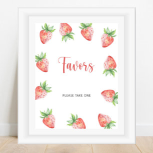Strawberry \  Favours Poster