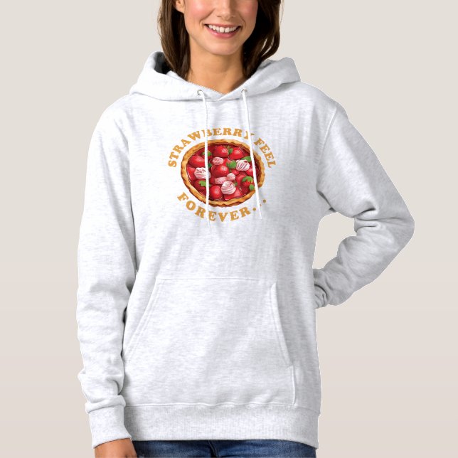 Strawberry Feel Forever Hoodie (Front)